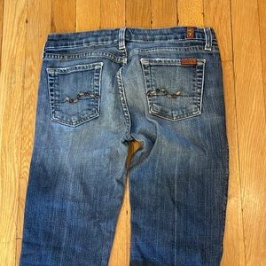 Seven For All Mankind Jeans Raw Ankle Hem Sz 26
